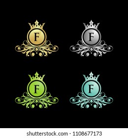 Letter F Queen Luxury Design Logo