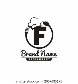 Letter F Restaurant Food Logo Design