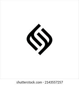 letter f s logo vector template