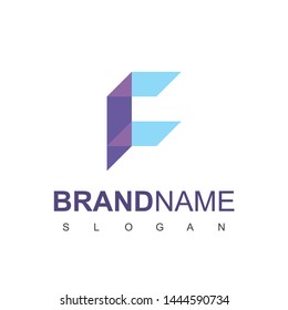Letter F Server Logo Design vector