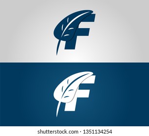 The letter F shaped logo and decorated with leaves are also themed nature