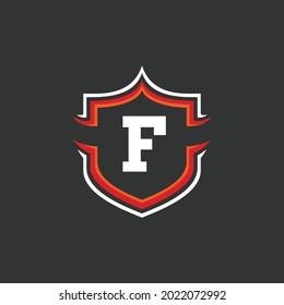 Muster für Buchstaben F und Schild