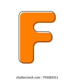 Letter F Sign Design Template Element Stock Vector (Royalty Free ...