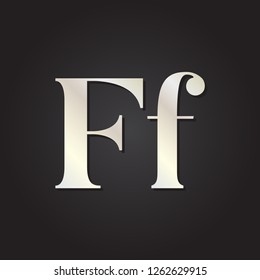 letter F silver