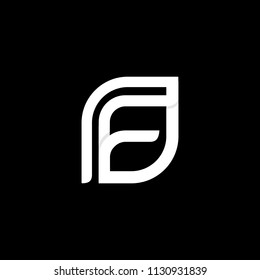 Letter F simple initial logo