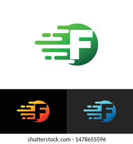 Letter F simple logo icon design vector