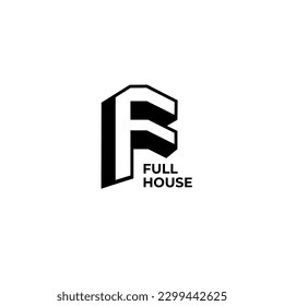 Letra F logotipo simple inicial. Diseño inicial del logotipo F simple en monograma. Identidad de marca plana y minimalista