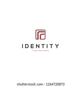 Letter F Square Creative Abstract Business Modern Logo