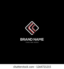 Letter F Square Creative Abstract Business Modern Logo
