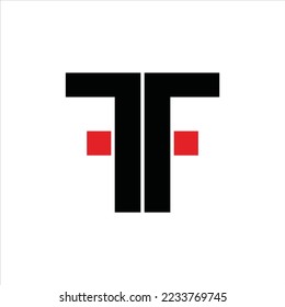 letter f t logo vector template