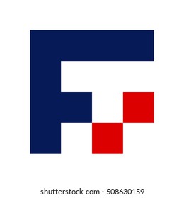 letter F and T logo vector.