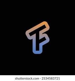 letter F tech logo design template, F tech logo, F technology vector