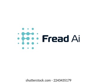 Letter F TECH Simple Monogram Logo