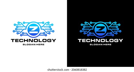 Letter f technology NFTs logo design
