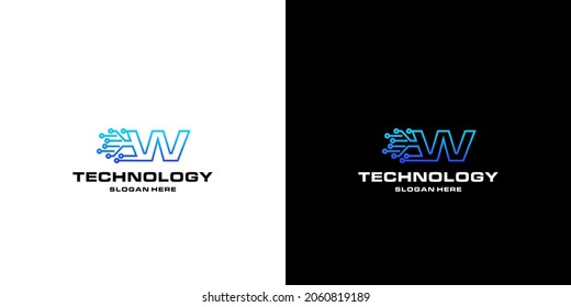 Letter f technology NFTs logo design
