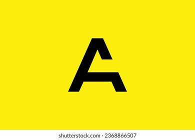 Letter A F trendy vector logo design