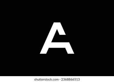 Letra A F diseño de logotipo vectorial de moda