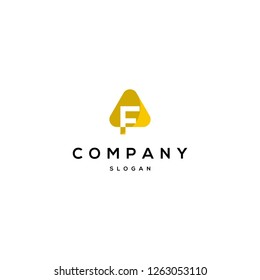 Letter F Triangle Creative Abstract Business Modern Logo