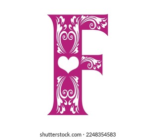 Letter F, Valentine Alphabet Monogram
Sublimation vector design file, for mug, t-shirt, vase, pillow case. etc