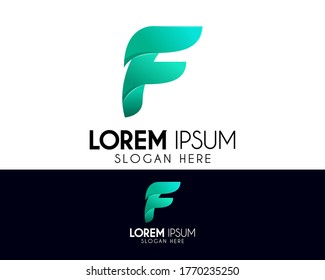 Letter F vector abstract logo design. Modern icon concept. Professional logo for brand identity. Creative symbol element or template
