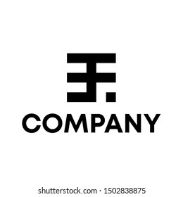 Letter F vector logo design