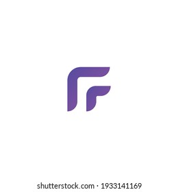 Brief F Vektor Logo Design minimale Technologie Business-Finanzierung