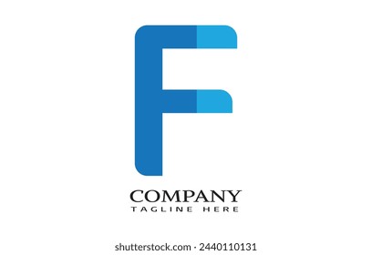 letter f vector logo sign template