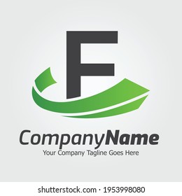 Letter F vector logo template, Colorful Letter F logo, Financial Company Logo, Financial Institute Advisors Logo Design Template Vector Icon