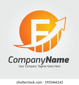 Letter F vector logo template, Colorful Letter F logo, Financial Company Logo, Financial Institute Advisors Logo Design Template Vector Icon