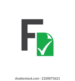 Plantilla para el logotipo del vector de la letra F, logotipo de la letra colorida F, logotipo de la empresa financiera, icono de la plantilla de diseño de los asesores del Instituto Financiero
