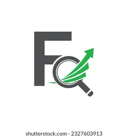 Plantilla para el logotipo del vector de la letra F, logotipo de la letra colorida F, logotipo de la empresa financiera, icono de la plantilla de diseño de los asesores del Instituto Financiero