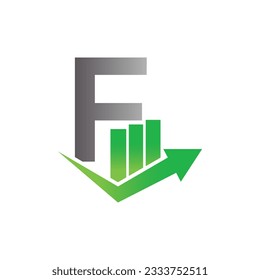 Letter F vector logo template, Colorful Letter F logo, Financial Company Logo, Financial Institute Advisors Logo Design Template Vector Icon