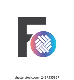 Buchstaben-F-Vektorgrafik-Logo-Vorlage, farbiges Buchstaben-F-Logo, Finanzunternehmen-Logo, Finanzinstitut-Berater-Logo Design-Vorlage-Vektorgrafik-Symbol