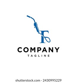 Letter F Welding logo icon vector template.eps