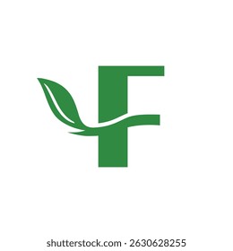 Letter F Wellness and Nature Logo - Nature,Eco care,Health and Wellness Logo Design Idea