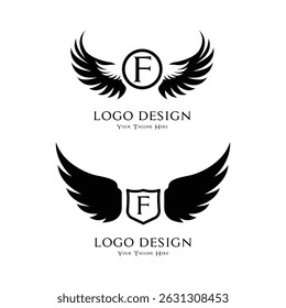 Letter F wing logo for your brand
