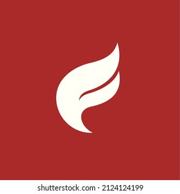 letter f and wings logo. vector illustration for business logo or icon