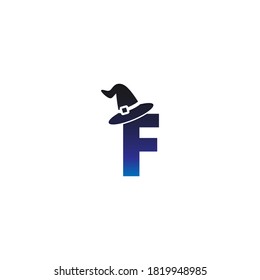 Buchstabe F mit einem Konzept-Design-Illustrator