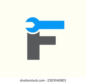 
letter F and wrench symbol