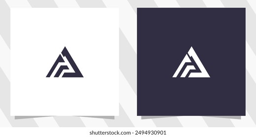 letter fa af logo design vector