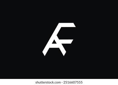 letter fa af logo design