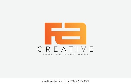 Letter FA logo design template vector illustration.