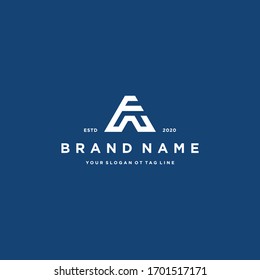 letter FA logo design vector template