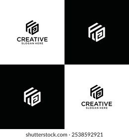 letter FA logo design vector