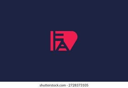 Plantilla de diseño de icono de logotipo de letra FA con diseño simple de logotipo de inspiración de Vector