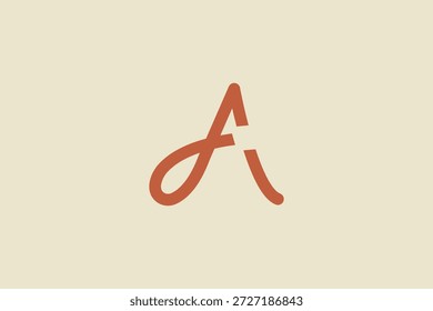 Diseño de Vector de icono de logotipo de letra FA con estilo minimalista moderno y concepto de marca profesional.
