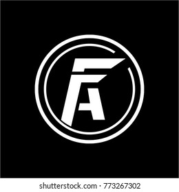 Letter FA logo template