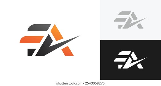 
Letter FA Minimal Logo Vector Design Template