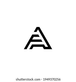 Letter FA monogram logo design vector