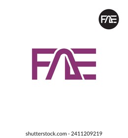 Logo-Design des Letter FAE Monogram